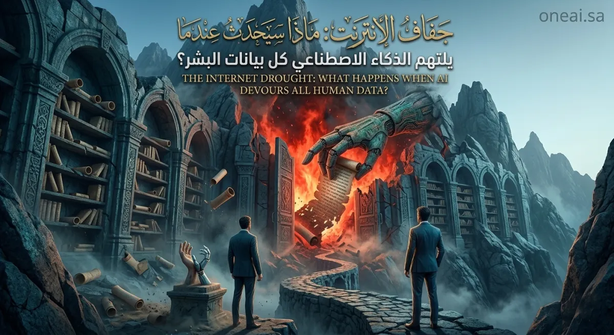 جفاف الإنترنت: ماذا سيحدث عندما يلتهم الذكاء الاصطناعي كل بيانات البشر؟