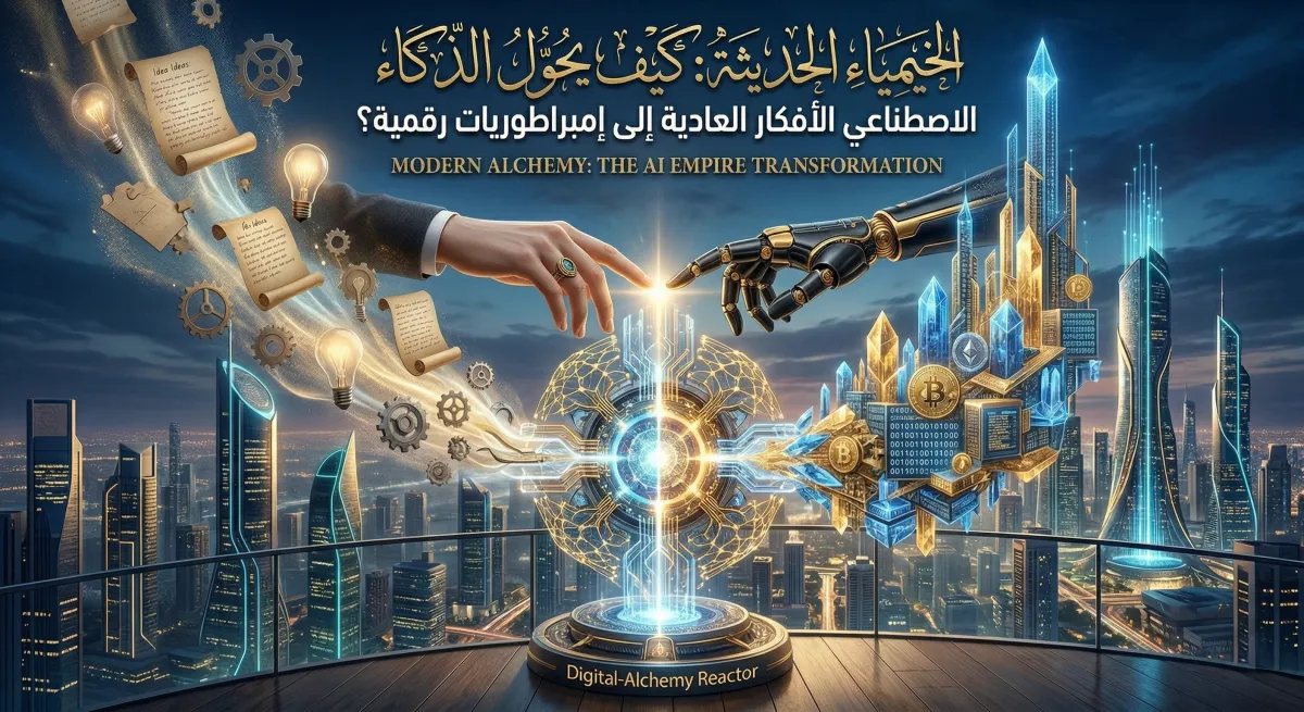 الخيمياء الحديثة: كيف يحول الذكاء الاصطناعي الأفكار العادية إلى إمبراطوريات رقمية؟